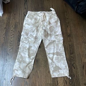 Anthropologie Sanctuary Pants NWT $118 linen crop
